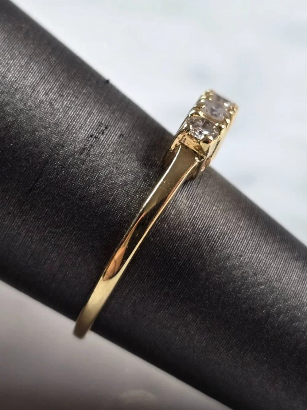 Womens Vintage Estate 14K Yellow Gold Diamond Ring, 2.3g E7927